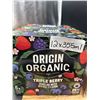 Image 3 : Origin Organic Sparkling Water Triple Berry 12 Cans at 355 ml Each