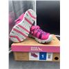 Image 3 : Eddie Bauer Girls’ Closed-Toe Sandals, Size 1, Pink/Purple