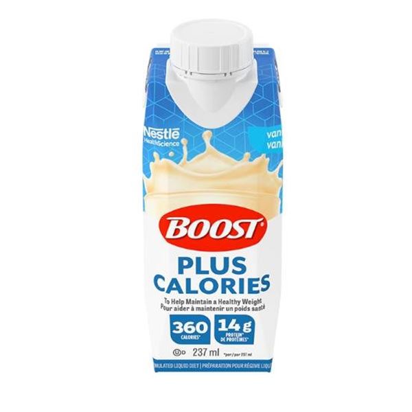 Lot of 2 Boost Plus Calories Vanilla Nutritional Drink, 6 x 237 ml (1.42 L)