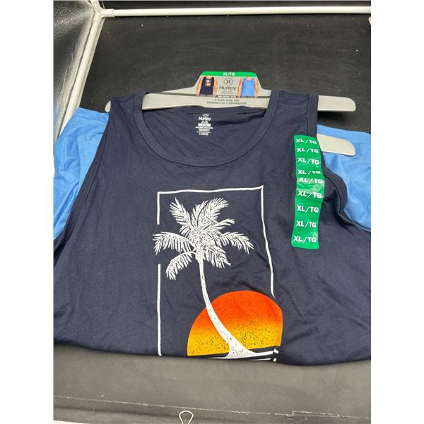 Hurley 2-Pack Tank Tops, Men’s Size XL/TG, 100 Percent Cotton
