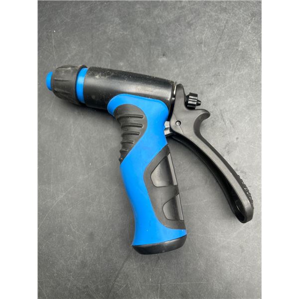 Adjustable Spray Nozzle with Blue and Black Ergonomic Handle