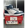 Image 1 : PUMA Rebound LayUp AC PS Kids’ High-Top Sneakers, Size 10C, Navy/White