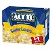 Image 1 : Act II Microwave Popcorn Butter Lovers Flavor, 14 Bags x 78g