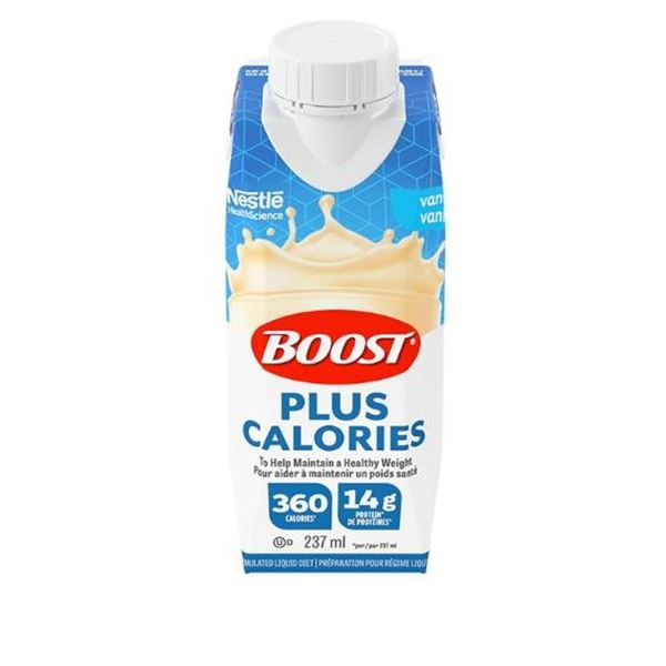 Lot of 2 Boost Plus Calories Vanilla Nutritional Drink, 6 x 237 ml (1.42 L)