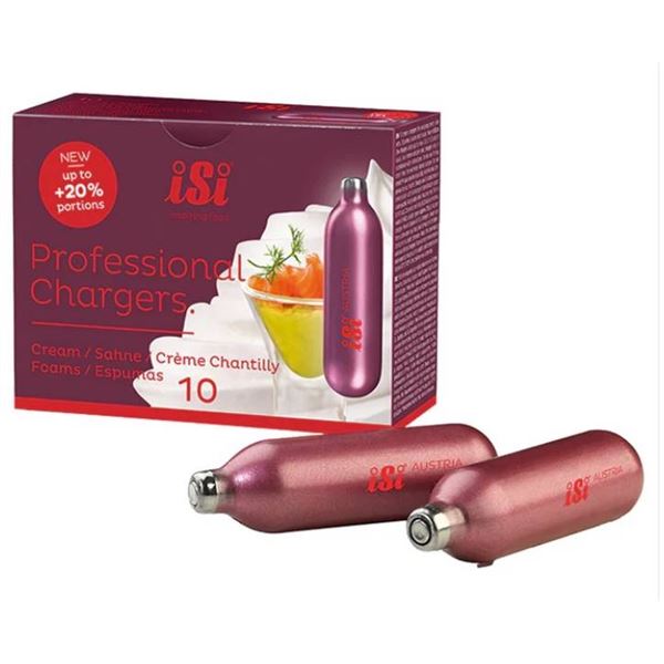 ISi Professional Chargers for Cream and Foams – Set of 10 x 3