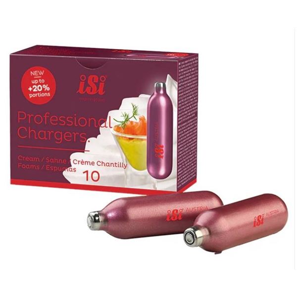 ISi Professional Chargers for Cream and Foams – Set of 10 x 3