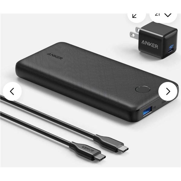 Anker Portable Charger PowerCore Essential 20000 PD (18W) Power Bank with 18W US