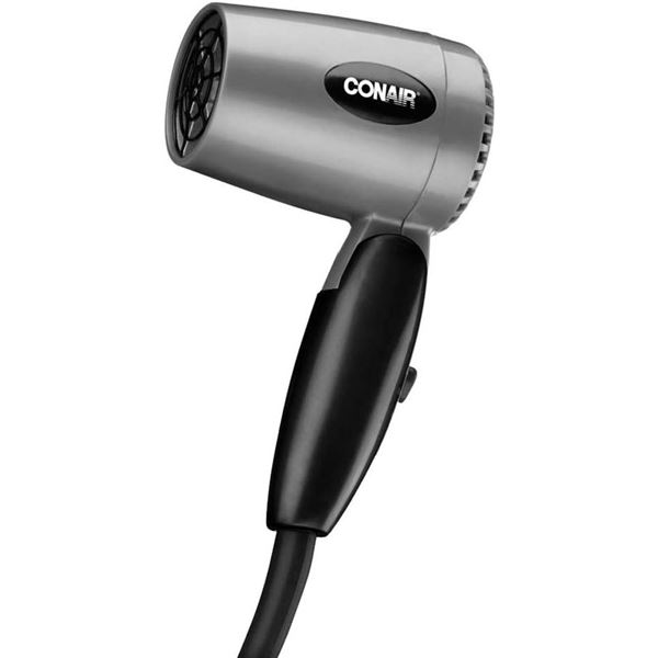 Conair 1600 Watt Compact Hair Dryer with Folding Handle (Blue)