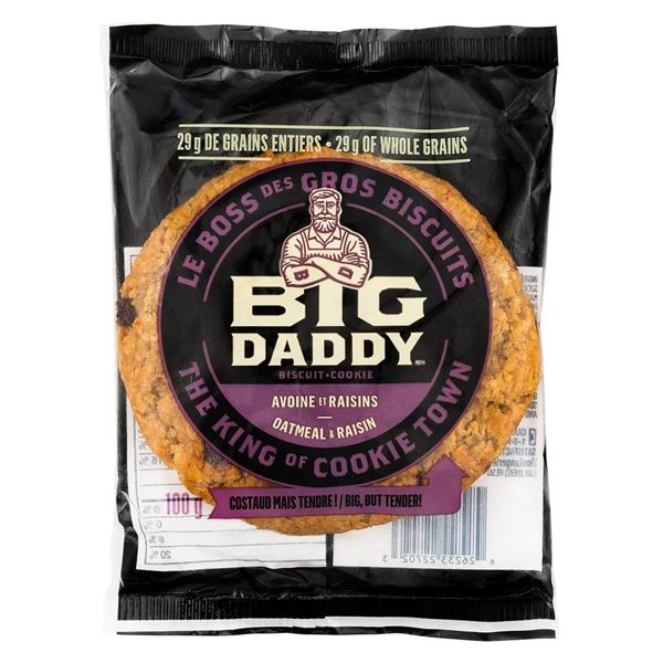 Big Daddy Oatmeal and Raisin Cookies – 8 x 100g