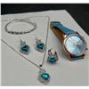 Image 4 : Heart-Shaped Jewelry Set with Analog Watch