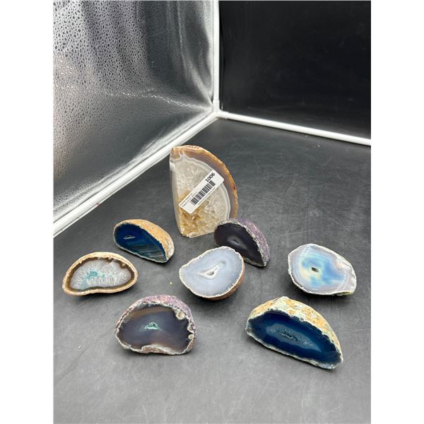 Agate and Geode Stone Slices, Mixed Sizes
