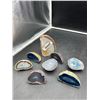 Image 1 : Agate and Geode Stone Slices, Mixed Sizes