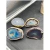 Image 2 : Agate and Geode Stone Slices, Mixed Sizes