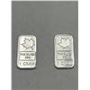 Image 1 : 1-Gram .999 Fine Silver Bars with Maple Leaf Design (Set of 2)