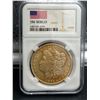 Image 1 : 1904 Morgan Dollar Graded and Encased with Serial 1483156-2579 - COPY