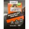 Image 3 : Lot of 4 Gorilla Anti-Slip Tread Tape Rolls, 50.8mm x 3.04m, Black