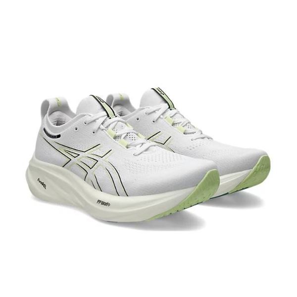 Asics Gel-Nimbus 26 Men’s Running Shoes, White/Birch, Size 9