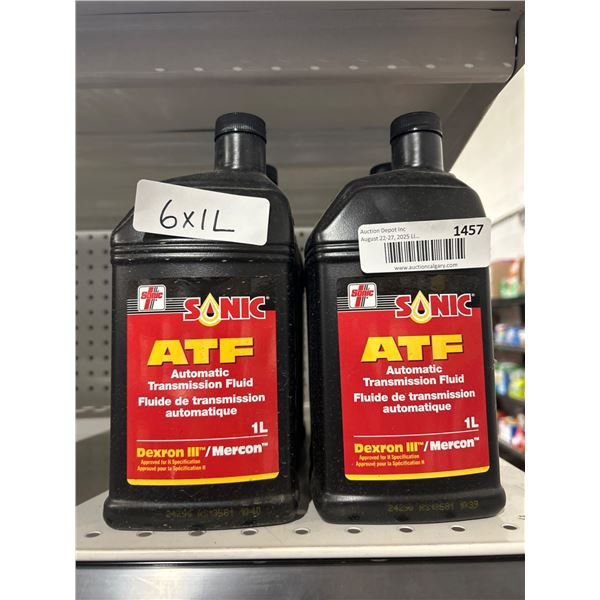 Sonic ATF Automatic Transmission Fluid 1L Dexron III/Mercon 6 x 1L