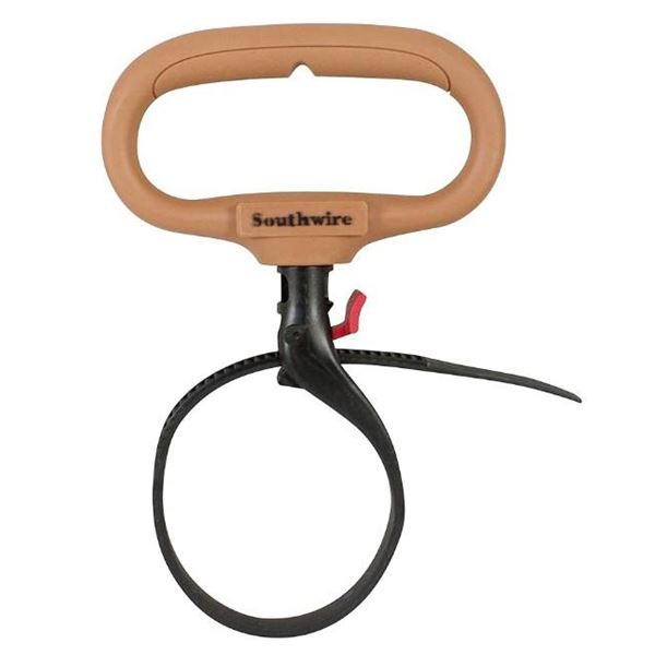 Lot of 2 Southwire CLPT02  Adjustable Heavy Duty Clamp Tie w/Rotating Handle; Reusable Zip Down Cabl