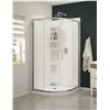 Image 1 : MAAX Daisy Neo-Round Shower Kit with 10mm Wall Kit