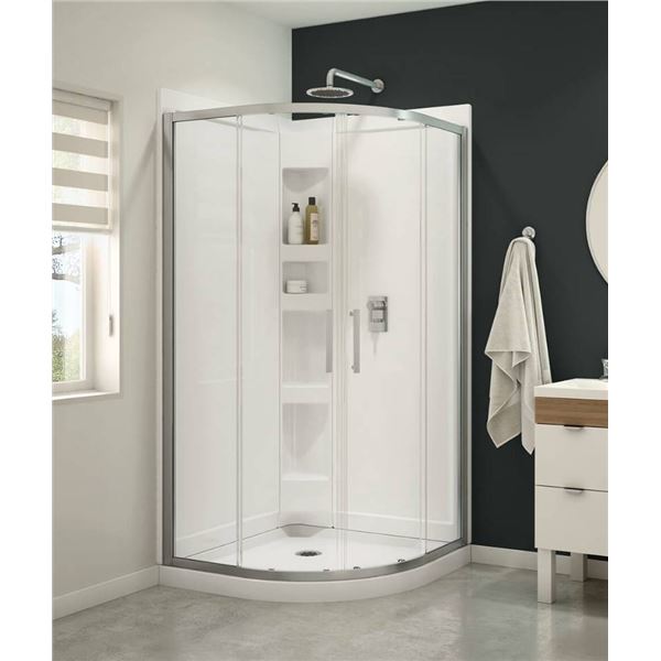 Maax Daisy Neo-Round Shower Kit 38 in. x 38 in. x 74.5 in.