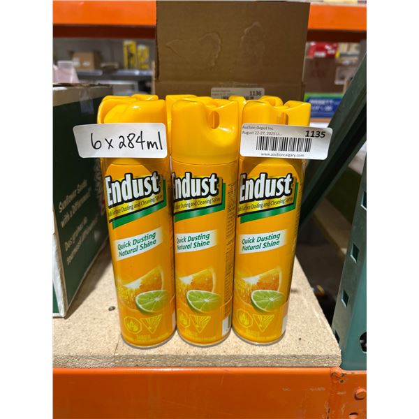 Endust Quick Dusting Aerosol Spray, 6 x 284ml Cans