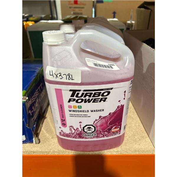 Turbo Power Windshield Washer 0C Bug Cleaner 4×3.78L