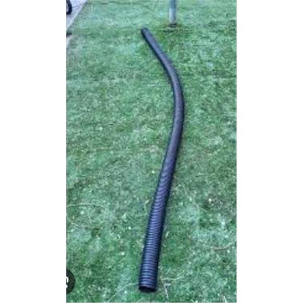 100 mm (4 inch) x 3.05 m (10 ft) Black Solid Tubing, Made in Canada