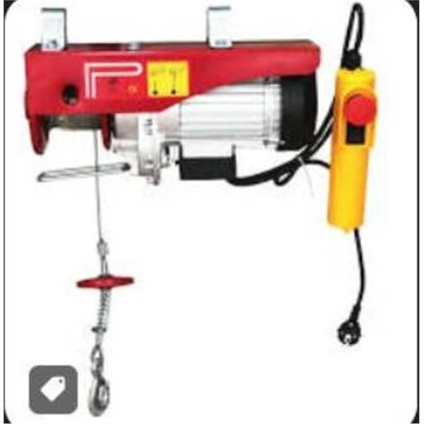 Micro Electric Rope Hoist with Power Cable and Accessories