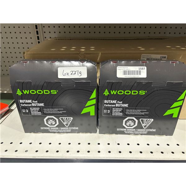 Woods Butane Fuel, 3-Pack, 227g Each x 2