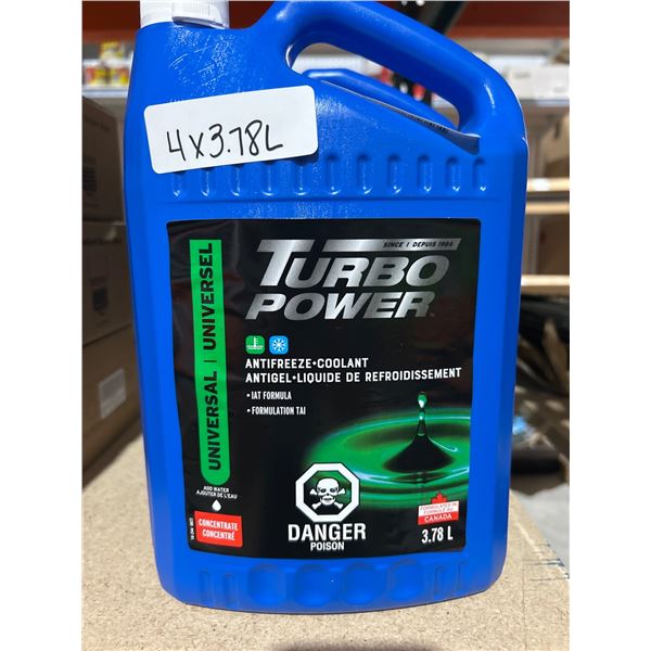 Turbo Power Antifreeze Coolant Universal Formula 4 x 3.78L