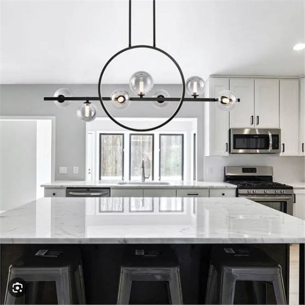 Housemark Luna 8-Light Glass Pendant LED Light Fixture