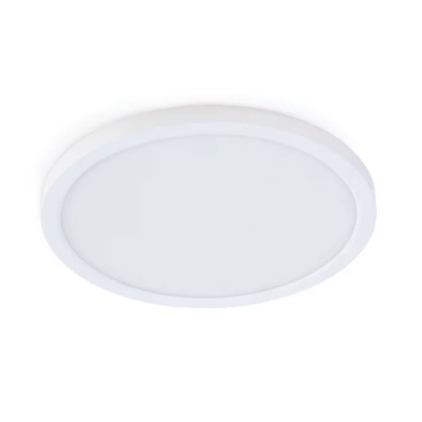 Feit Electric 7.5-Inch White Round Flat Panel Ceiling Downlight, Lot of 4