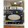 Image 2 : Feit Electric 7.5-Inch White Round Flat Panel Ceiling Downlight, Lot of 4