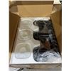 Image 2 : Golavio 3-Light Black Vanity Light Fixture GU-279-IXNB-HEB-3