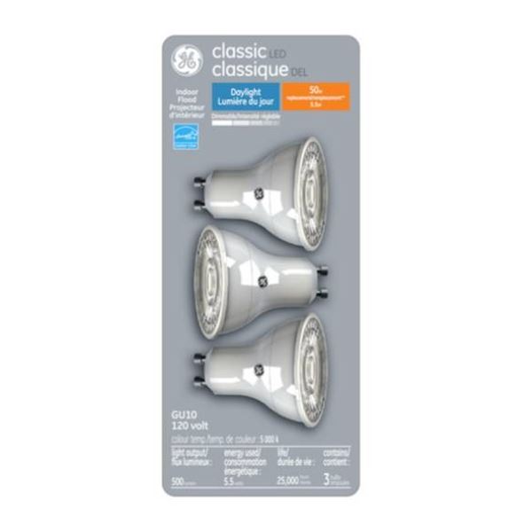 GE Classic Daylight 50 W Replacement LED Indoor Floodlight PAR16 Light Bulbs (3-Pack) x 18 Packs