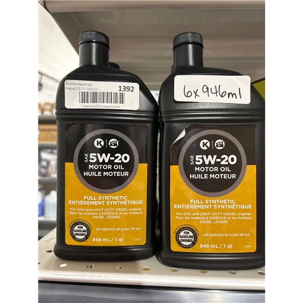 Kirkland Signature SAE 5W-20 Full Synthetic Motor Oil, 946ml