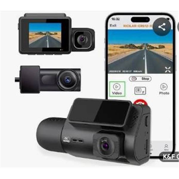 CKUHD1000 3 Channel Dash Cam with 4K UHD