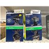 Image 2 : RONA Gemma Matte Black Hall Closet Door Handles – Lot of 2