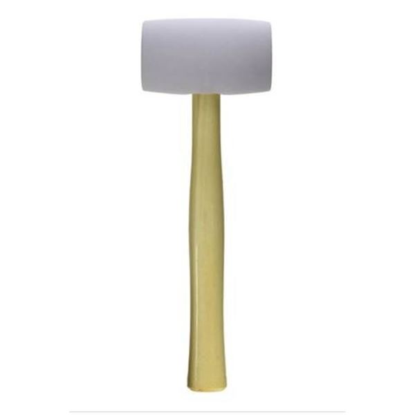 Tooltech Workbench Rubber Mallet, 16 oz, Wood Handle
