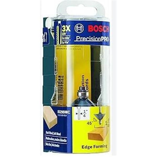 Lot of 5 Bosch PrecisionPRO Edge Forming Router Bits