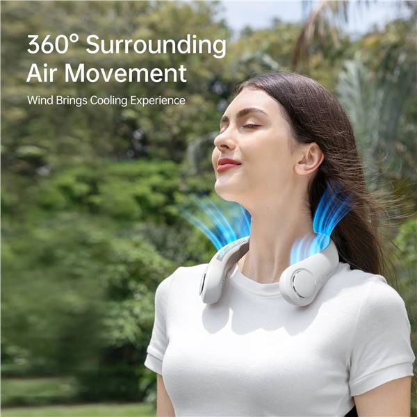 Jisulife 2-Piece Neck Fan with Multiple Speed Settings