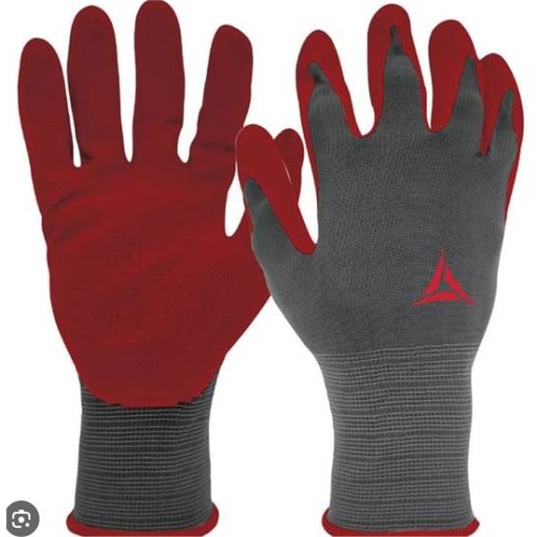 Hand Crew Foam Latex Coated Gloves XL 14 Pack