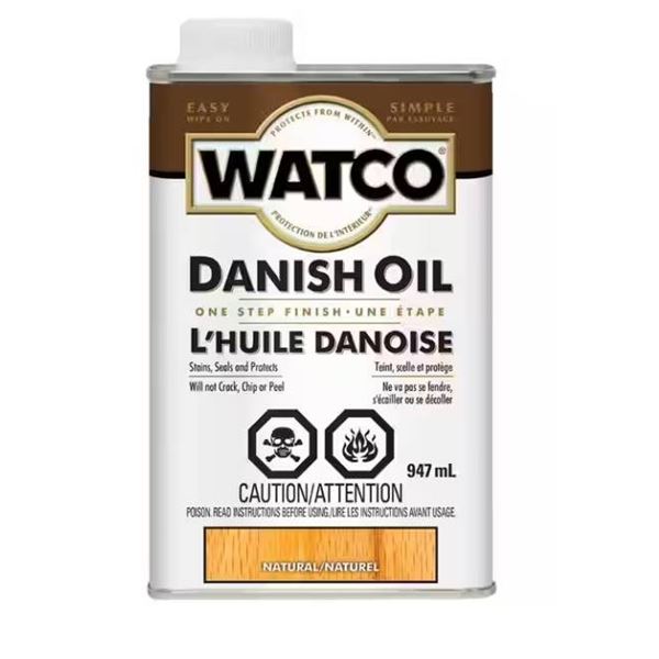 Watco Danish Oil Natural Finish 947 mL