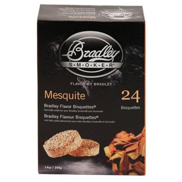 Bradley Smoker Mesquite Flavor Bisquettes, 24-Count, 14 oz