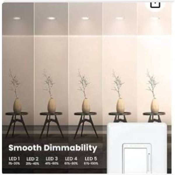 Lot of 2 Feit Electric Smart Dimmer Switches 3-Pack, Model 1734165
