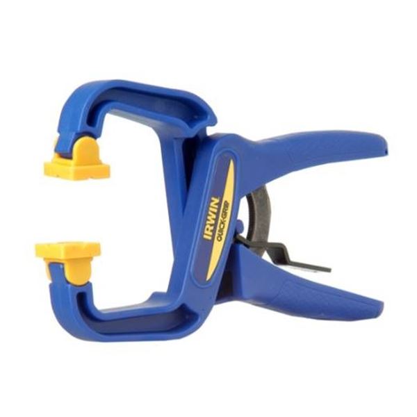 Lot of 3 Irwin Blue Spring Clamps with Yellow Accents