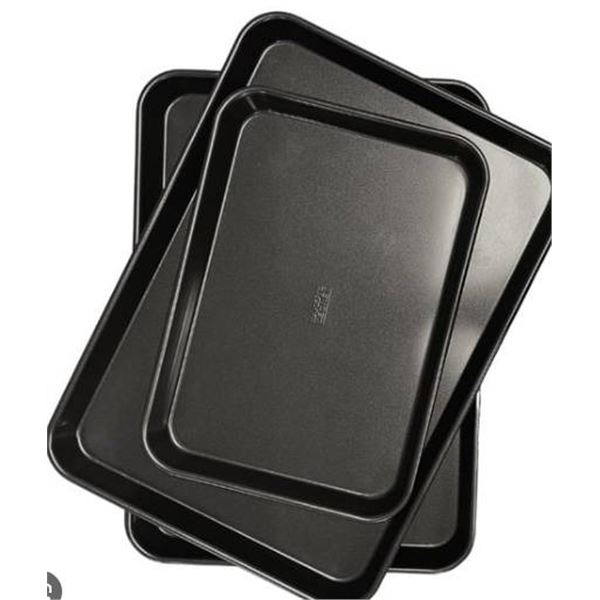 Baker’s Secret Metal Cooking Tray Set: 1 Small and 2 Large
