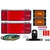 Image 1 : VINAUO LED Trailer Light Kit with Wiring Harness and License Plate Bracket
