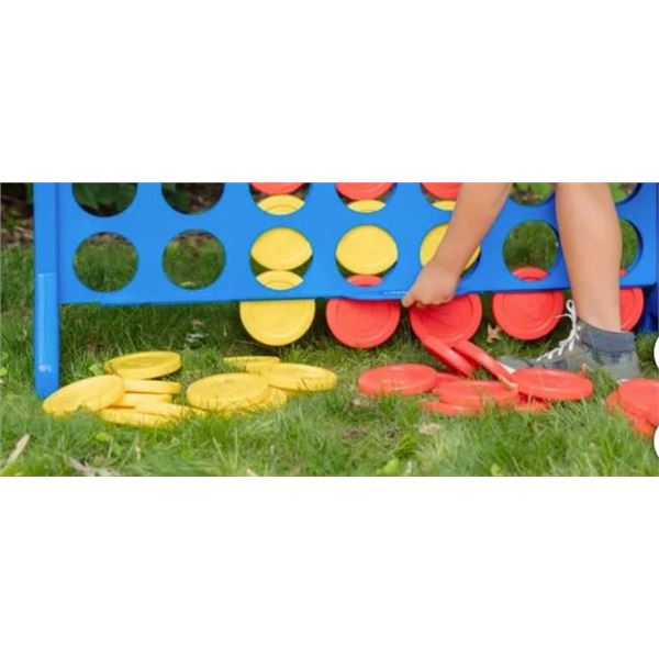 Connect 4 Outdoor Game Replacement Chips with Storage Bag Yellow